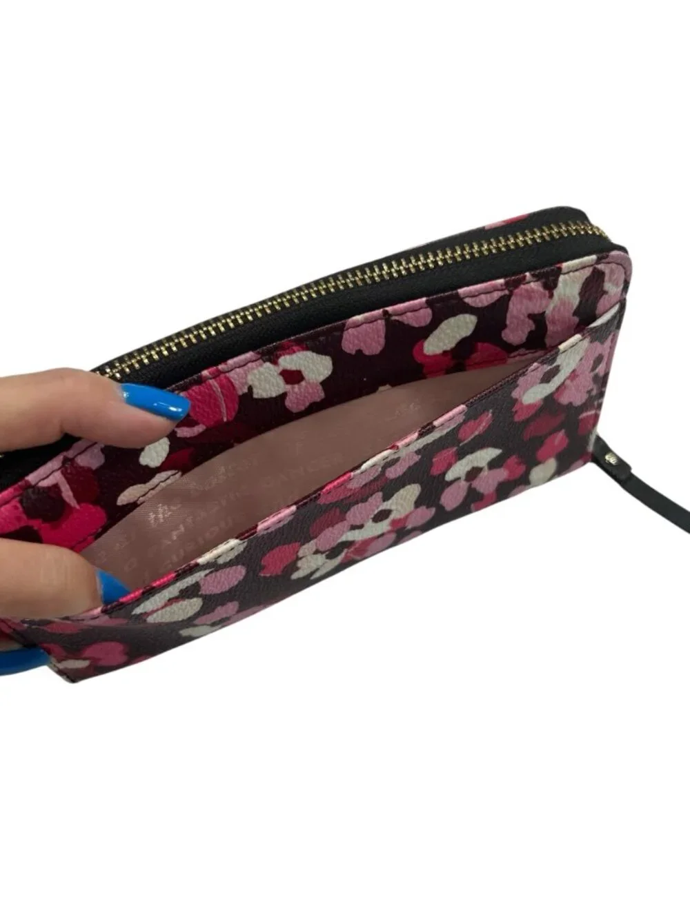 Kate Spade New York Floral Print Zip Around Wallet Large Continental Style